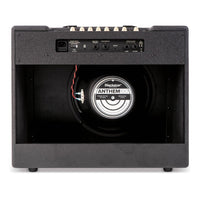 Rear view of Blackstar Debut 100R Combo Amplifier Black on white background