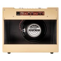 Rear view of Blackstar Debut 100R Combo Amplifier Cream on white background