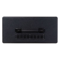 Top view of Blackstar Debut 100RH Guitar Amp Head Black on white background