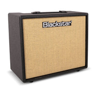 Angled view of Blackstar Debut 50R Combo Amplifier Black on white background