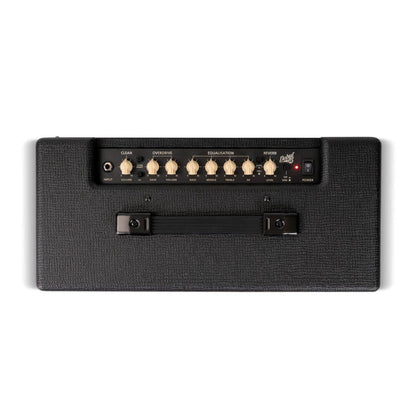Top view of Blackstar Debut 50R Combo Amplifier Black on white background