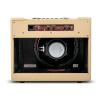 Rear view of Blackstar Debut 50R Combo Amplifier Cream on white background