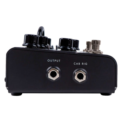 Left jacks view of Blackstar Dept. 10 Dual Distortion Pedal on white background