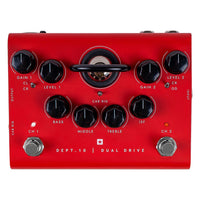 Front view of Blackstar Dept. 10 Dual Drive Pedal on white background