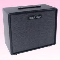 Angled view of Blackstar HT-112OC MK III 1x12" Guitar Speaker Cabinet on pink background