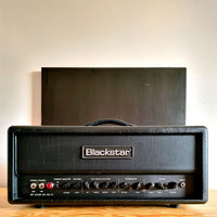 Front view of Blackstar HT Club 50H MK III Guitar Amp Head on wooden surface