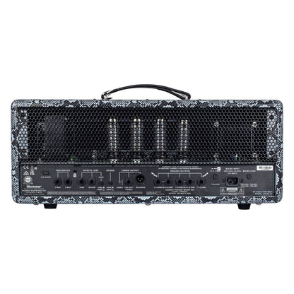 Rear view of Blackstar HT Stage 100H MK III Guitar Amp Head Snakeskin on white background