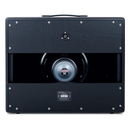 Rear view of Blackstar HTV-112 MK III Guitar Cabinet on white background