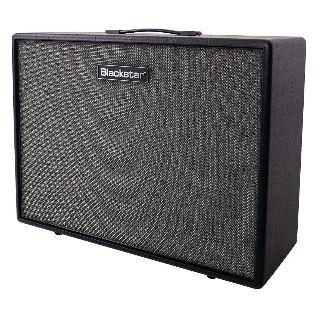 Angled view of Blackstar HTV-212 MK III Guitar Cabinet on white background
