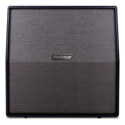 Front view of Blackstar HTV-412 MK III Guitar Cabinet Angled Cabinet on white background