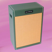 Angled view of Blackstar JJN 212 VOC Jared James Nichols Signature Cabinet on pink background