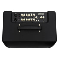 Top view of Blackstar Sonnet 120 Acoustic Guitar Amplifier Black on white background