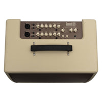 Top view of Blackstar Sonnet 120 Acoustic Guitar Amplifier Blonde on white background