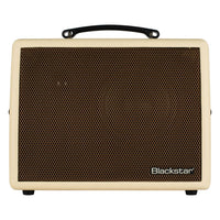 Front view of Blackstar Sonnet 60 Acoustic Guitar Amplifier Blonde on white background