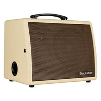 Angled view of Blackstar Sonnet 60 Acoustic Guitar Amplifier Blonde on white background
