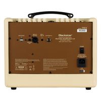 Rear view of Blackstar Sonnet 60 Acoustic Guitar Amplifier Blonde on white background