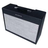 Angled view of Blackstar St. James 50 6L6 212 50W Combo Amplifier on white background