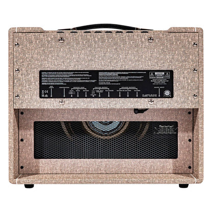 Rear view of Blackstar St. James 50 EL34 50W Combo Amplifier on white background