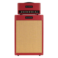 Front view of Blackstar St. James TL50 Toby Lee Signature Amp Head and Cabinet on white background