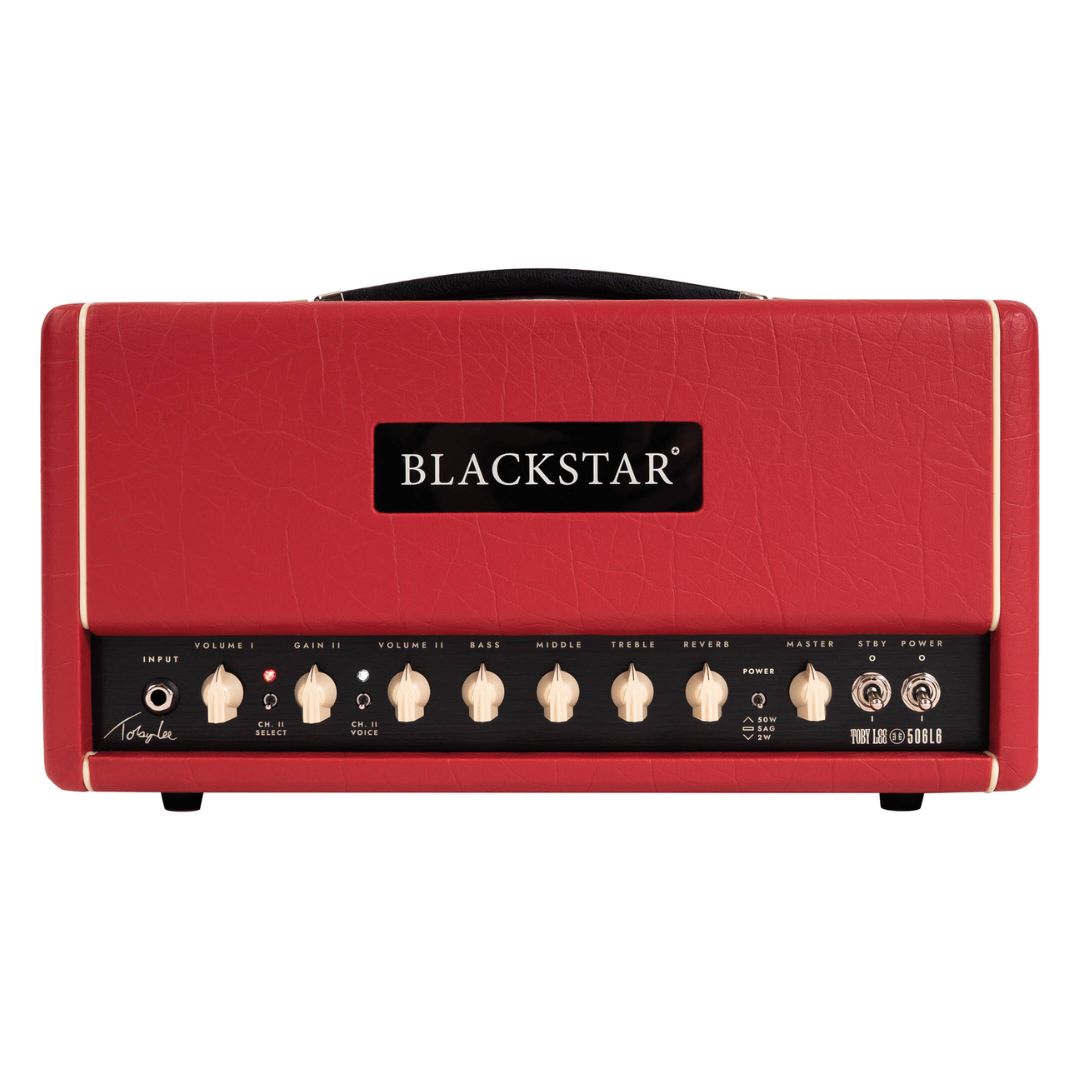 Front view of Blackstar St. James TL50 Toby Lee Signature Amp Head on white background