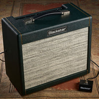 Angled front view of Blackstar TV-10 B Combo Amplifier on patterned carpet