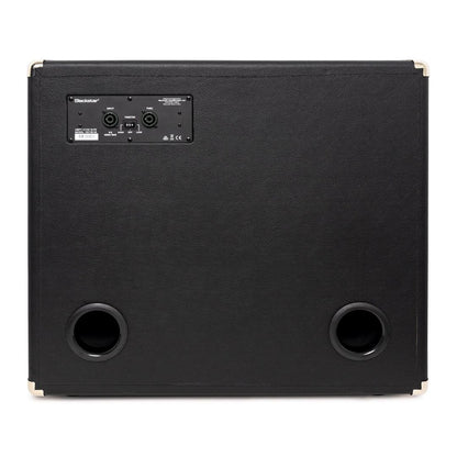 Rear view of Blackstar U115C Elite 400W Bass Cabinet on white background