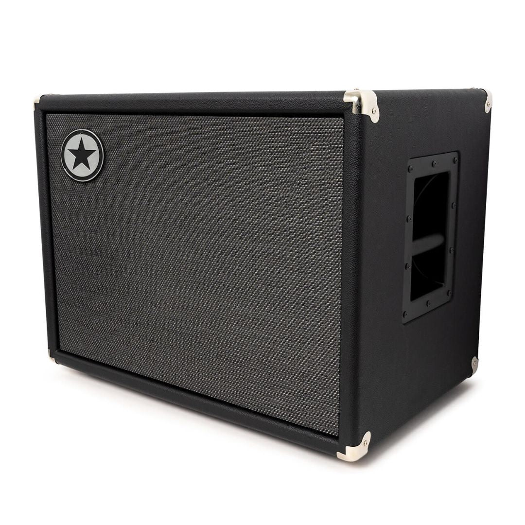 Angled front view of Blackstar U210C Elite 400W Bass Cabinet on white background