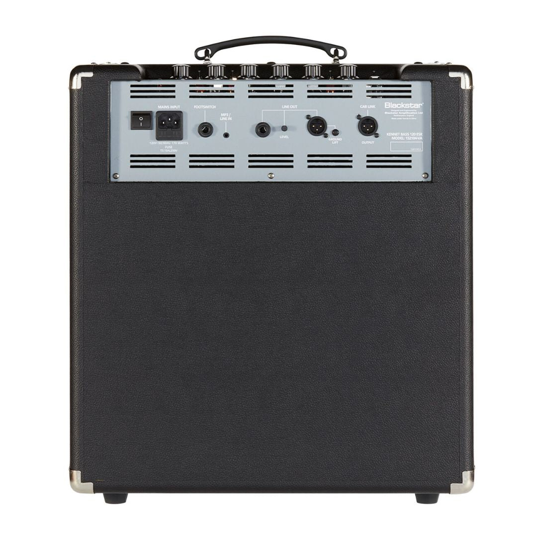 Rear view of Blackstar Unity 120 120W Bass Combo Amplifier on white background