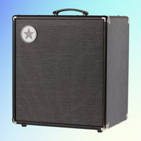 Angled view of Blackstar Unity 250 250W Bass Combo Amplifier on blue background