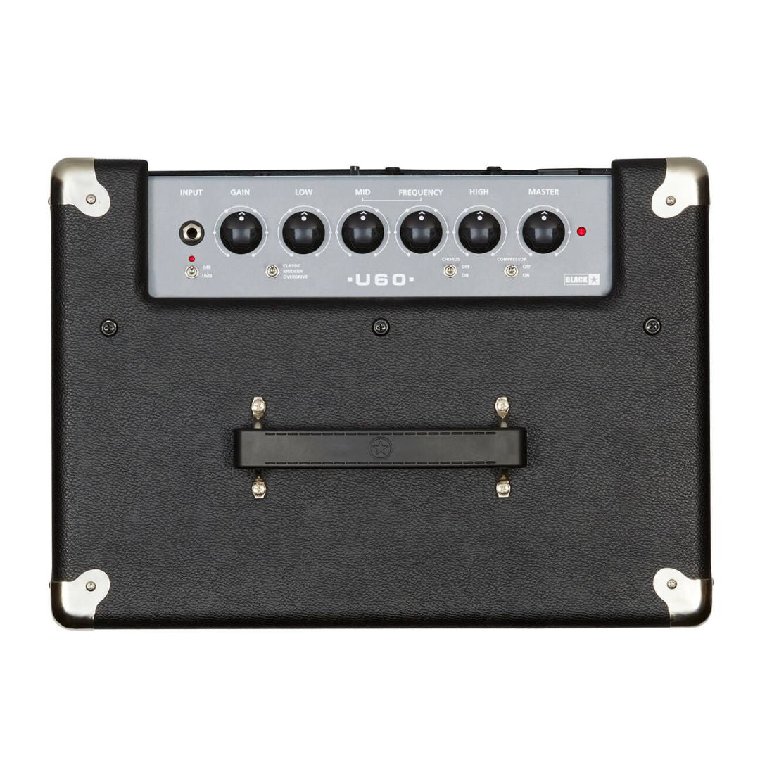 Top view of Blackstar Unity 60 60W Bass Combo Amplifier on white background