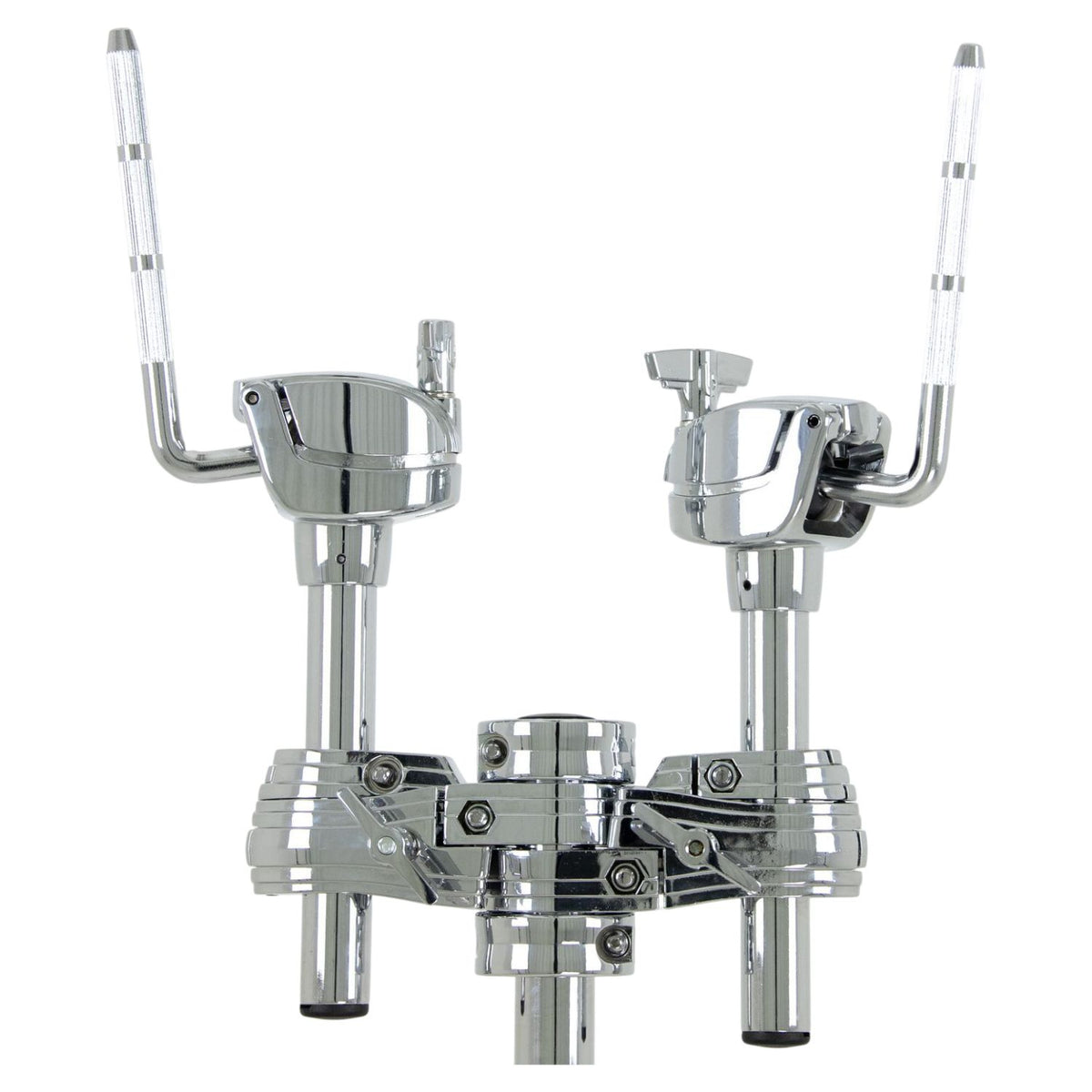 Front view of British Drum Co. CAS-HW-DTH Casino Double Tom Holder on white background