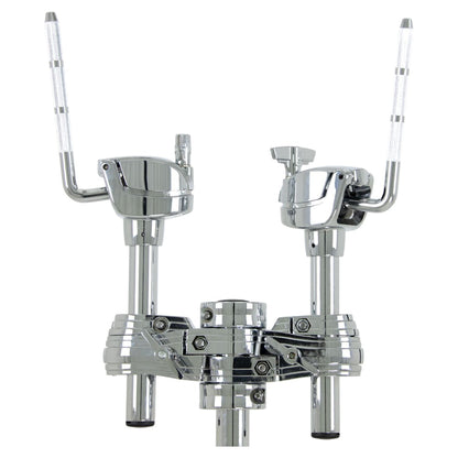 Front view of British Drum Co. CAS-HW-DTH Casino Double Tom Holder on white background