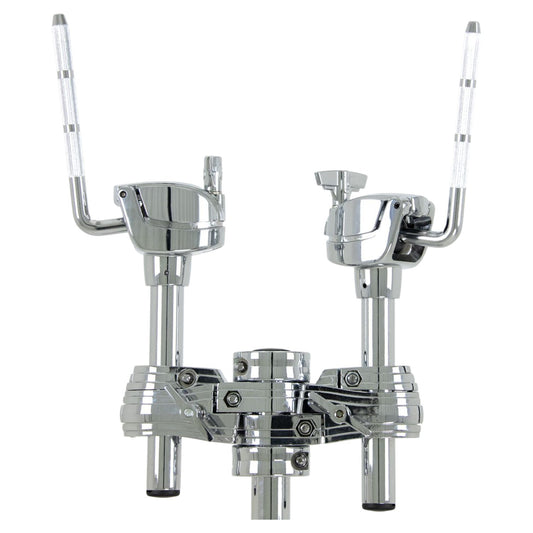 Front view of British Drum Co. CAS-HW-DTH Casino Double Tom Holder on white background