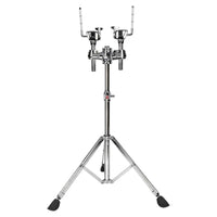 Front view of British Drum Co. CAS-HW-DTS Casino Double Tom Stand on white background