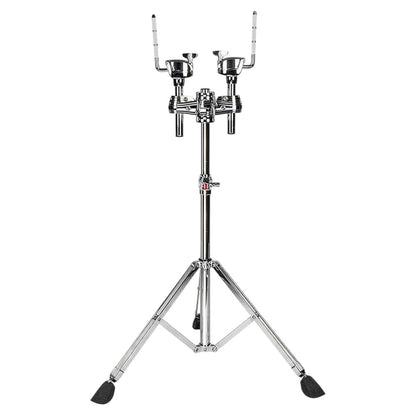 Front view of British Drum Co. CAS-HW-DTS Casino Double Tom Stand on white background