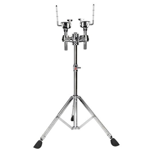 Front view of British Drum Co. CAS-HW-DTS Casino Double Tom Stand on white background