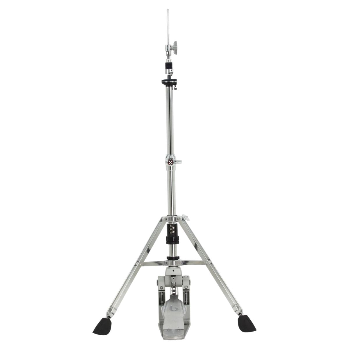 Front view of British Drum Co. CAS-HW-HH Casino Hi Hat Stand on white background
