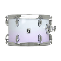 Front view of British Drum Co. Enigma Tom Drum Lavender Haze 10" x 7" on white background