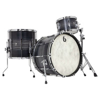 Angled view of British Drum Co. Legend Series 24" Rock Kit Carnaby Knight on white background