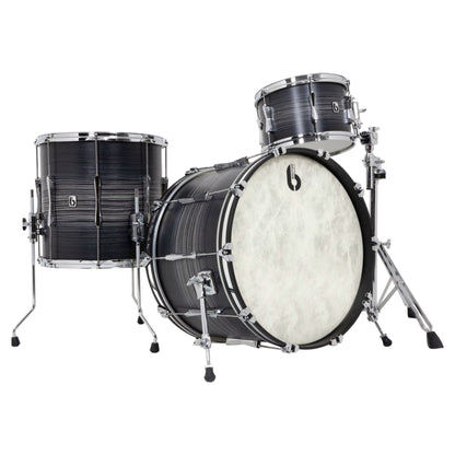 Angled view of British Drum Co. Legend Series 24" Rock Kit Carnaby Knight on white background