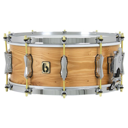Front view of British Drum Co. The Archer Snare Drum on white background