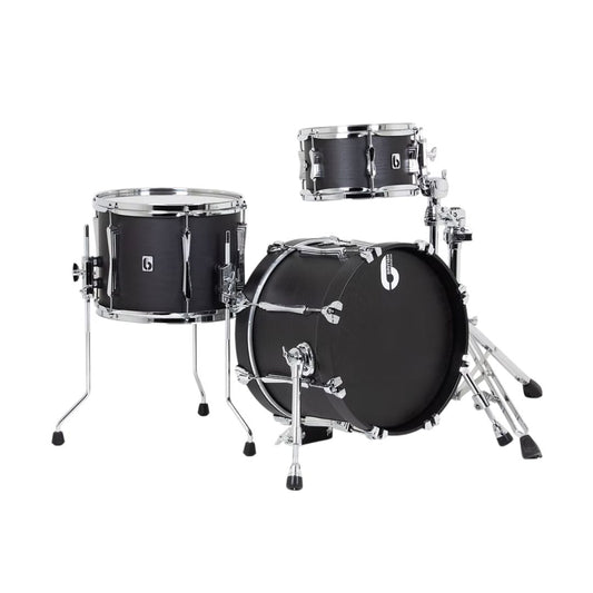 Angled view of British Drum Co. The Imp 16" Club Kit on white background