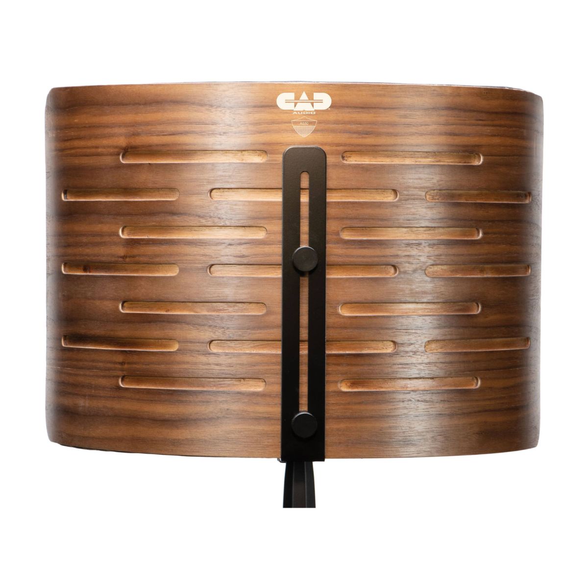 Rear view of CAD Audio AS50 Acousti-Shield Deluxe Stand Mounted Acoustic Enclosure on white background