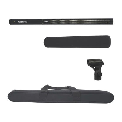 Inclusions of CAD Audio Astatic SM905 Shotgun Microphone on white background