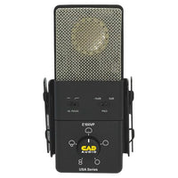 Front view of CAD Audio E100VP USA Series Variable Pattern Condenser Microphone on white background