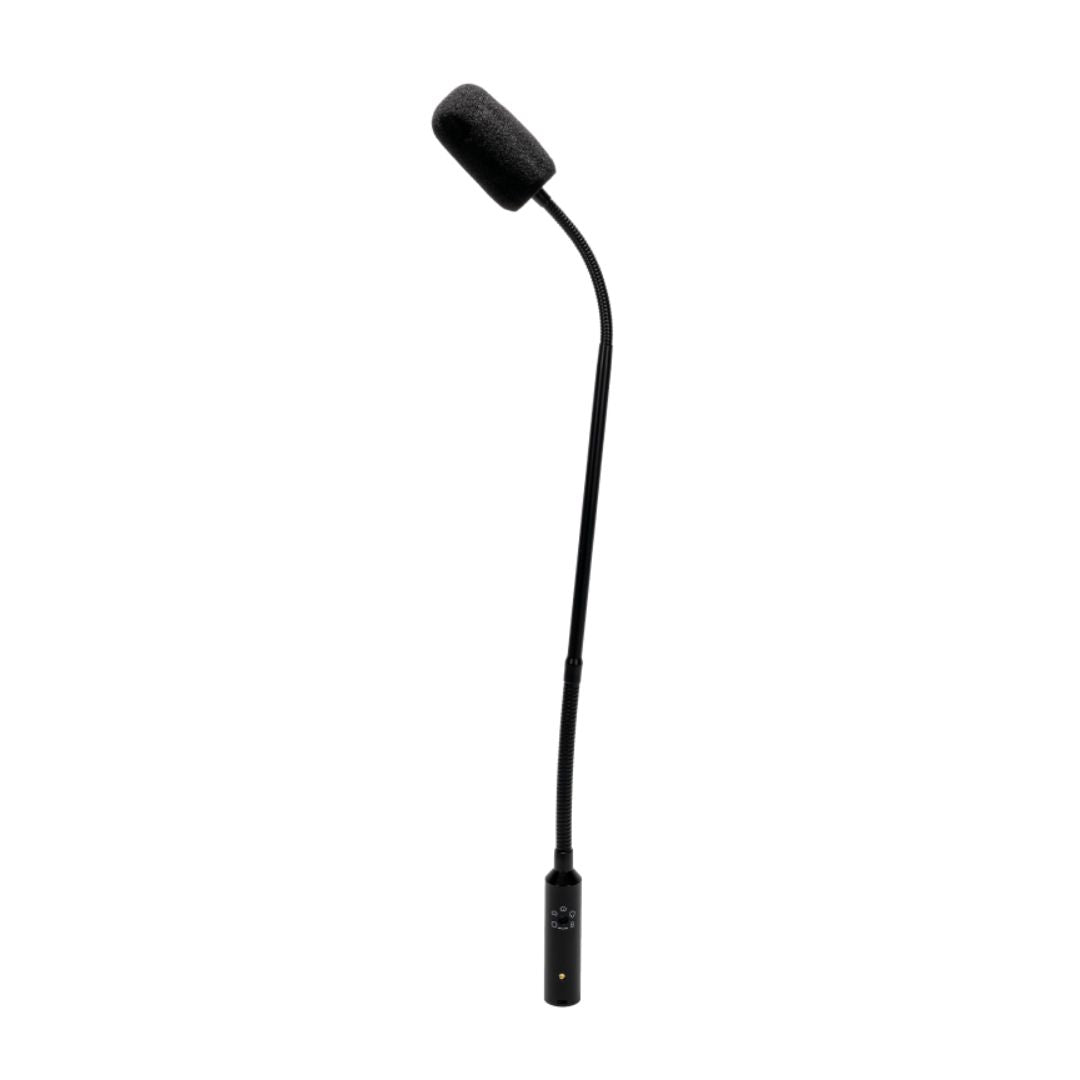 Front view of CAD Audio GN18VP 18” Variable Polar Pattern Gooseneck Microphone on white background