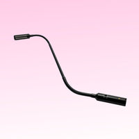 Angled side view of CAD Audio GN18VP 18” Variable Polar Pattern Gooseneck Microphone on pink background