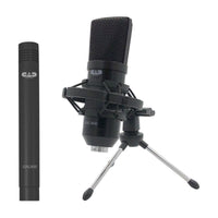 Front view of CAD Audio GXL1800SP Large & Small Diaphragm Condenser Microphone Pack on white background