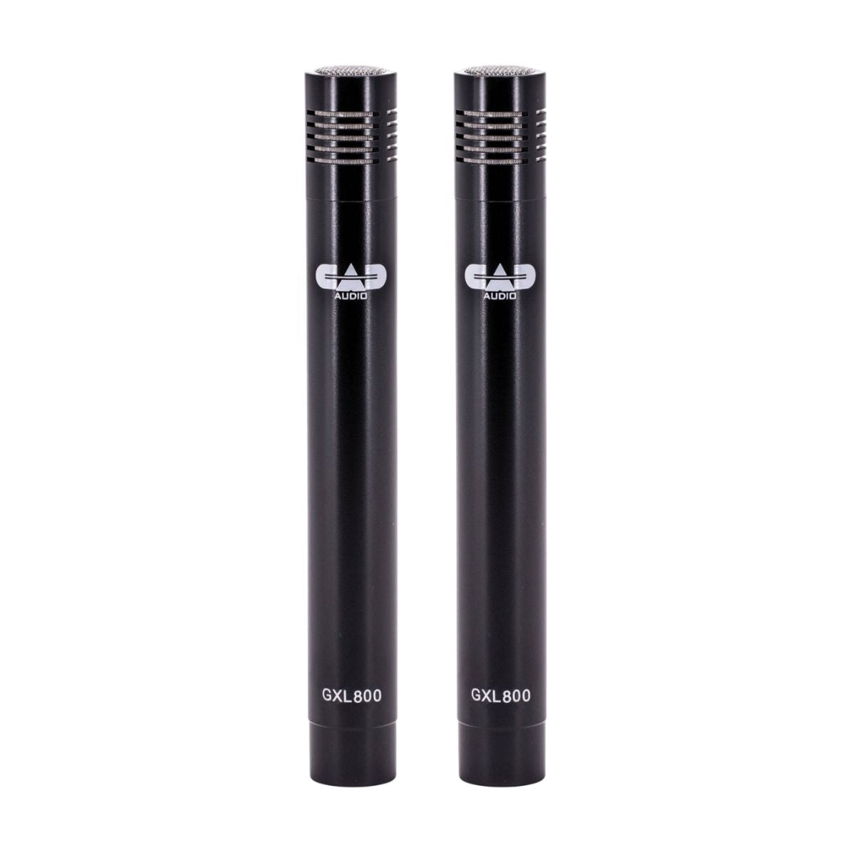 Front view of CAD Audio GXL800 Small Diaphragm Pencil Condenser Microphone (Pair) on white background
