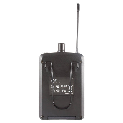 Rear view of CAD Audio IEMBP for Stagepass IEM Wireless System, 520-542 MHz on white background